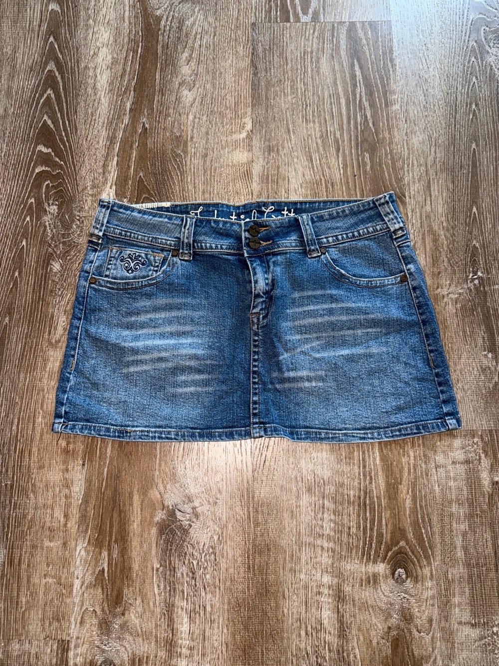 Vintage Y2K Classic Blue Denim Mini Skirt - Casual Women's Skirt